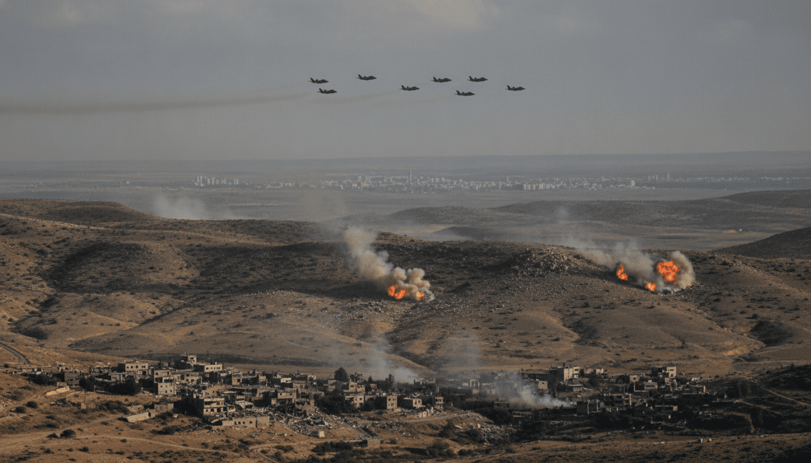 Israeli forces shell Abidin in southern Syria as aircraft fly over Deraa and Quneitra