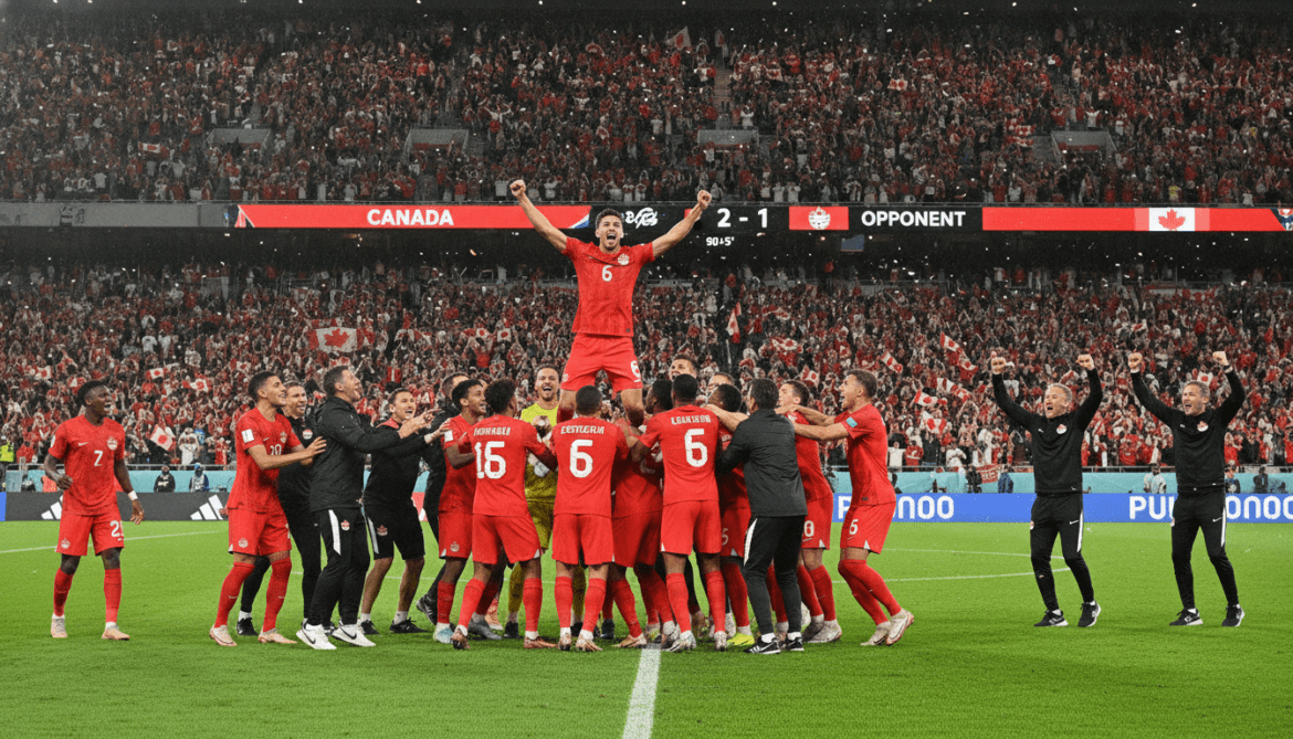 Canada reaches World Cup Round of 16 with Eustaquio stoppage-time winner