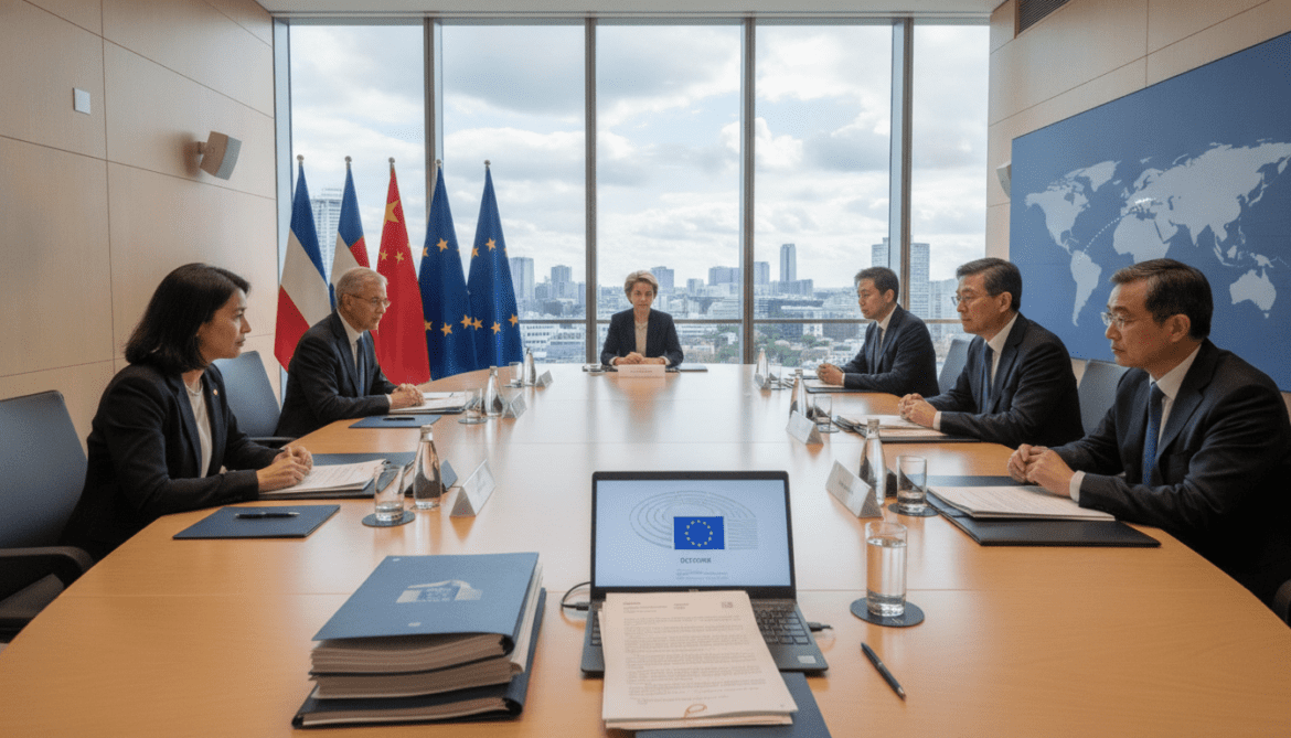 EU sets October deadline for tangible results in China trade talks
