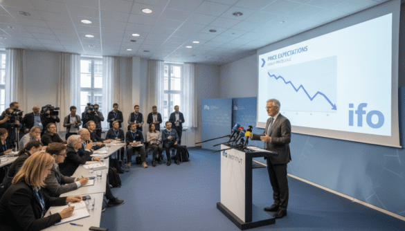 ifo survey reveals firms' price expectations fall as energy prices ease