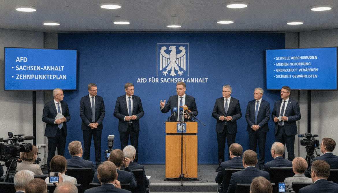 AfD in Saxony-Anhalt unveils 10-point plan promising rapid deportations and media overhaul