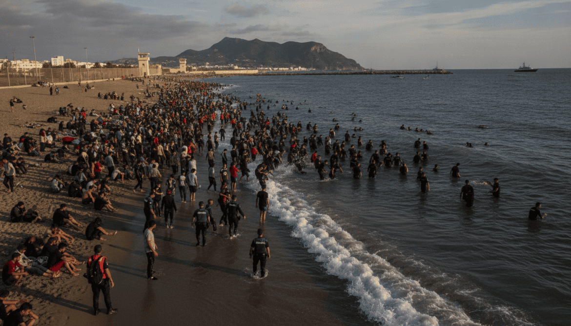 Ceuta sees over 1,500 migrants swim ashore after Spanish court bans pushbacks