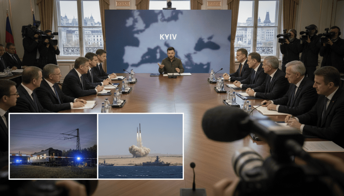Coalition for Kyiv Meets as US-Iran Tensions Escalate, German Rail Attack Probed