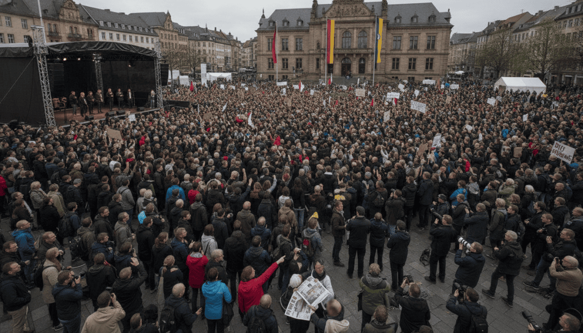 Erfurt protests draw over 30,000 against AfD congress amid reporter assault probe