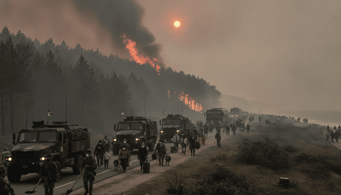 French wildfires force evacuation of more than 200,000 as army deploys