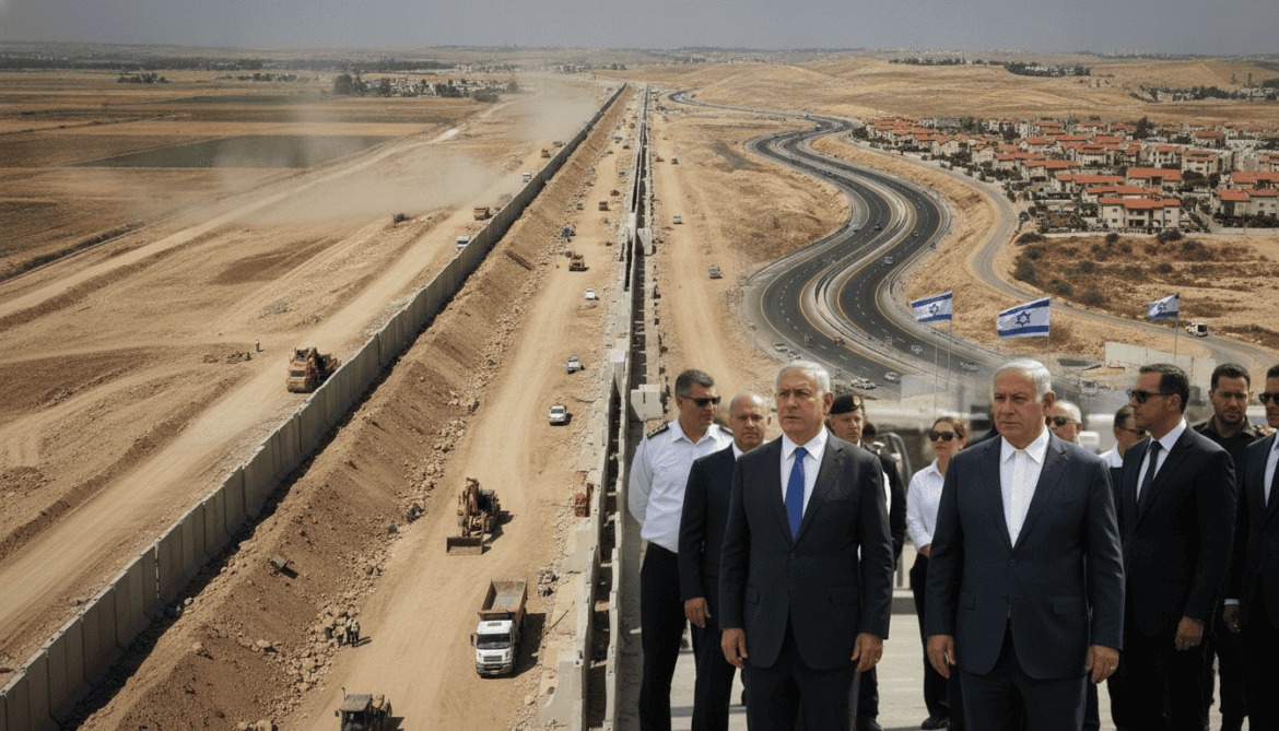 Israel builds 23-kilometer Gaza earth wall and expands West Bank annexation