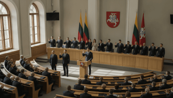 Lithuania Swears in New Government Led by Mindaugas Sinkevičius