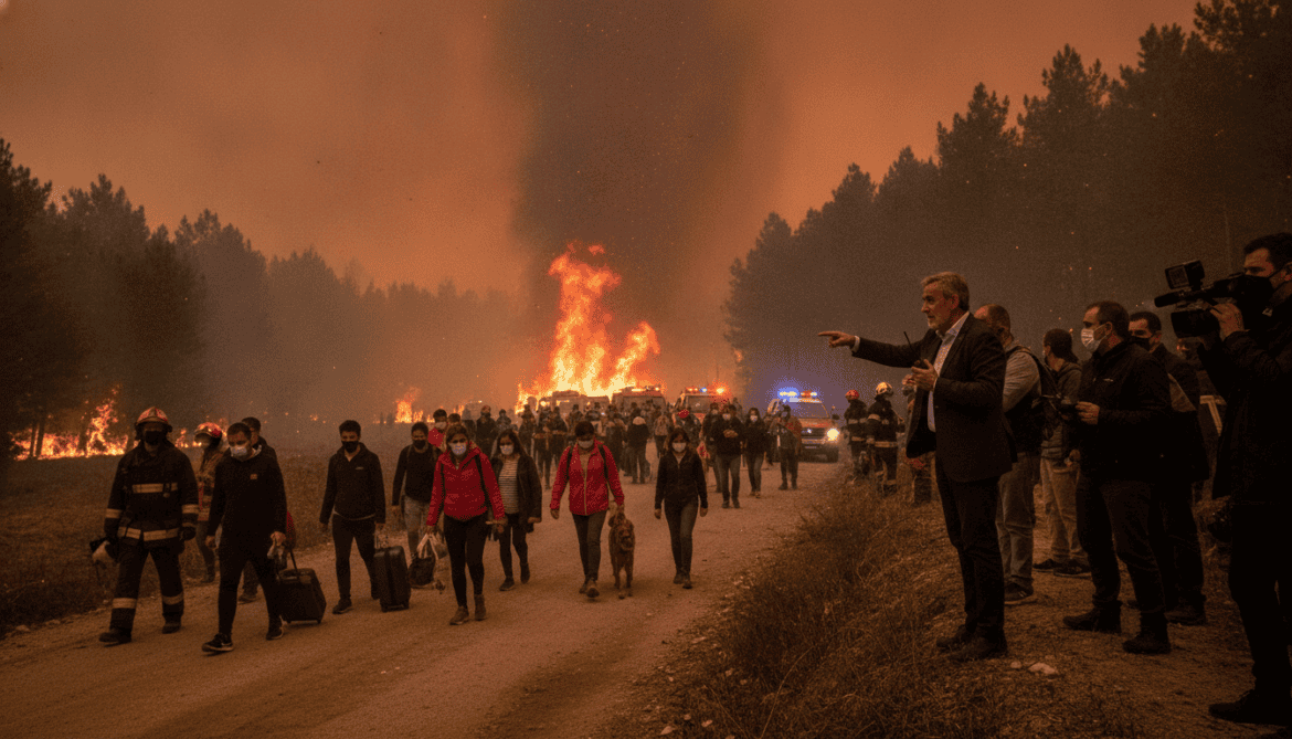 Madrid wildfire cannot be extinguished, minister warns, 140,000 evacuated