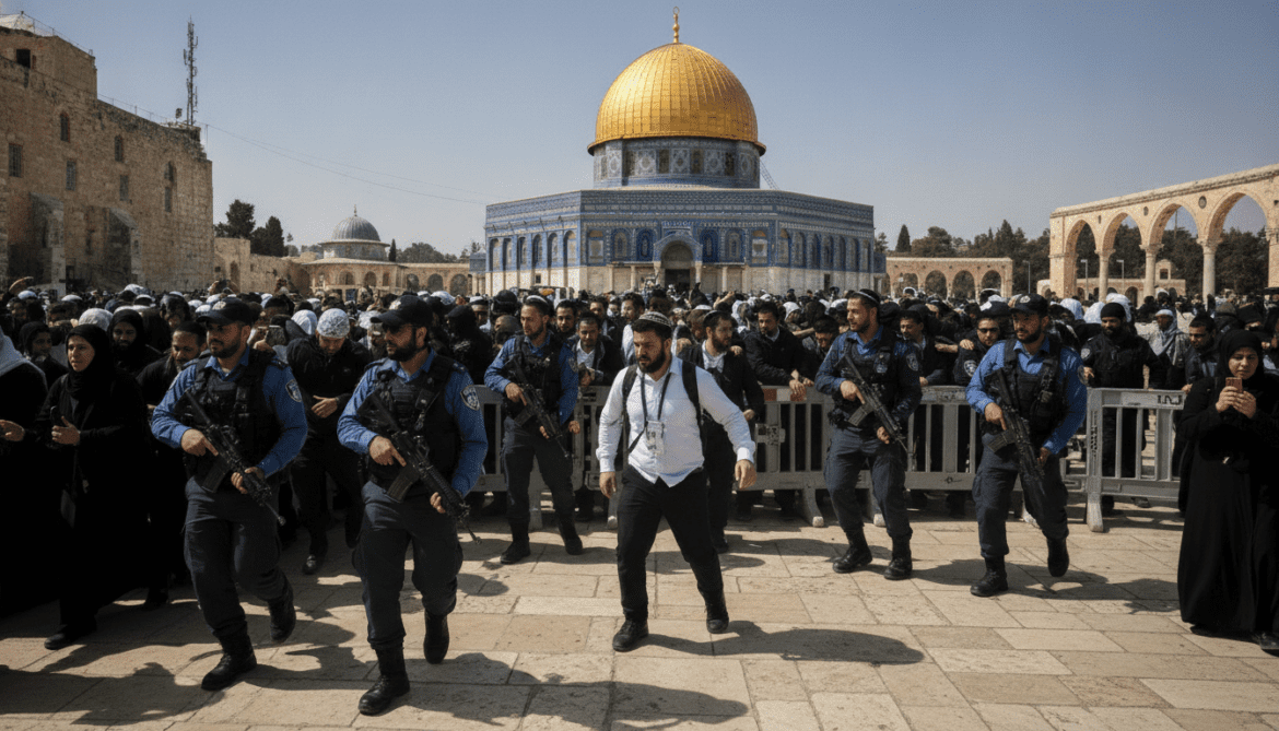Israeli settlers storm Al-Aqsa courtyards in East Jerusalem under police protection