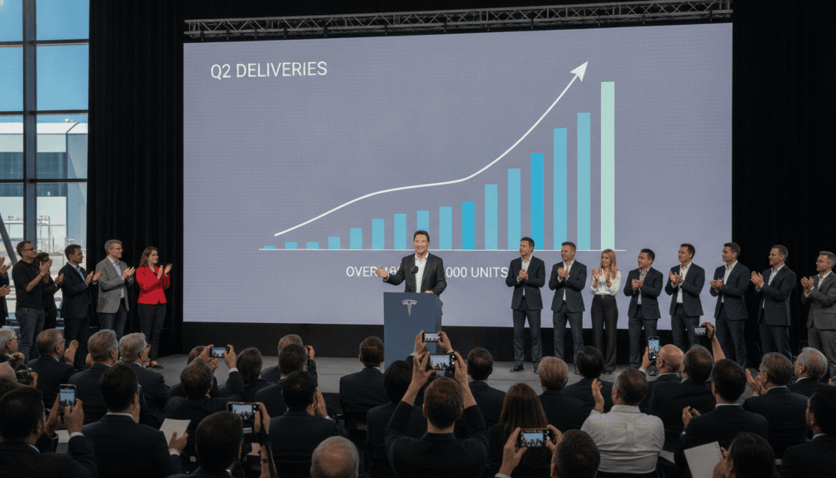Tesla reports 25% jump in Q2 deliveries to over 480,000