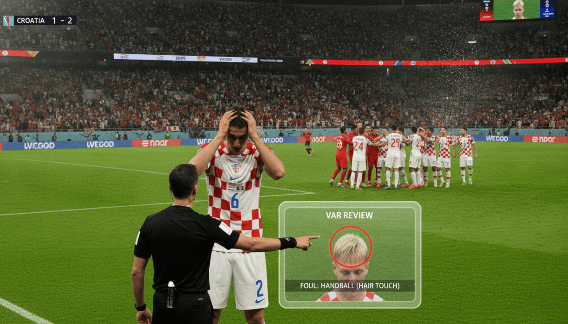 Croatia eliminated from World Cup after VAR rules Matanovic hair touch