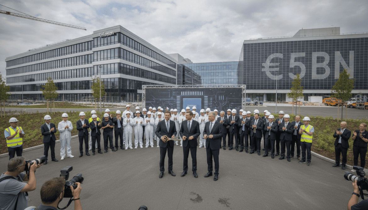 Infineon opens Dresden chip factory three months early €5bn investment