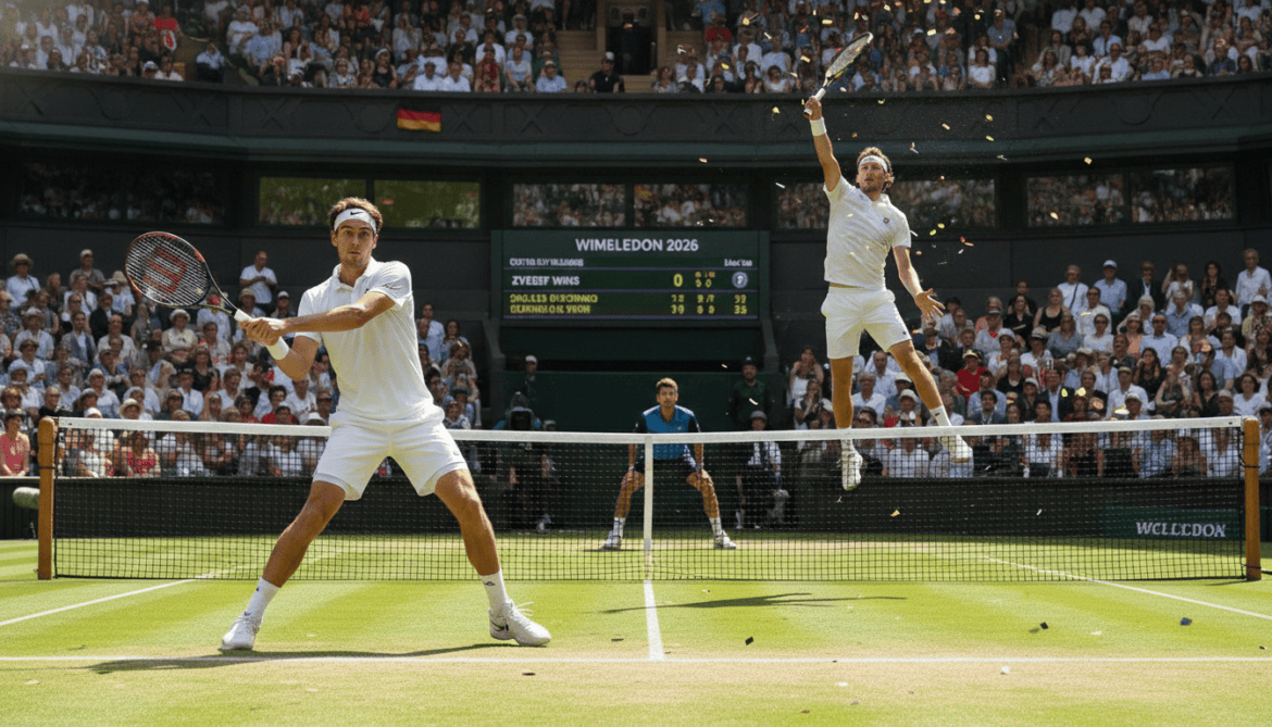 Wimbledon 2026: Zverev advances, Struff stuns Medvedev amid German surge