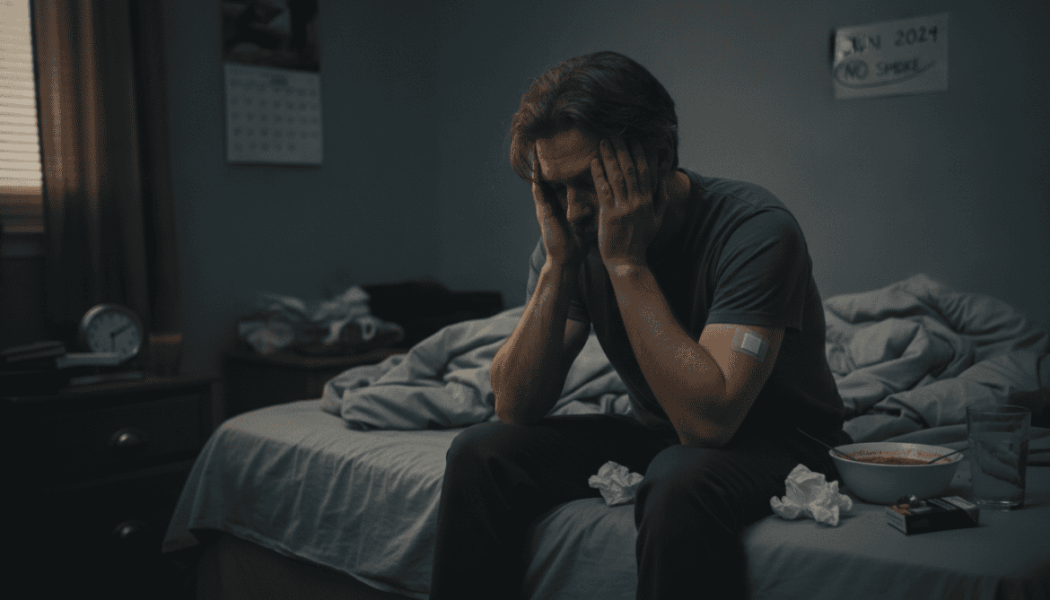 Smoker's Flu Symptoms Peak in First Week of Nicotine Withdrawal