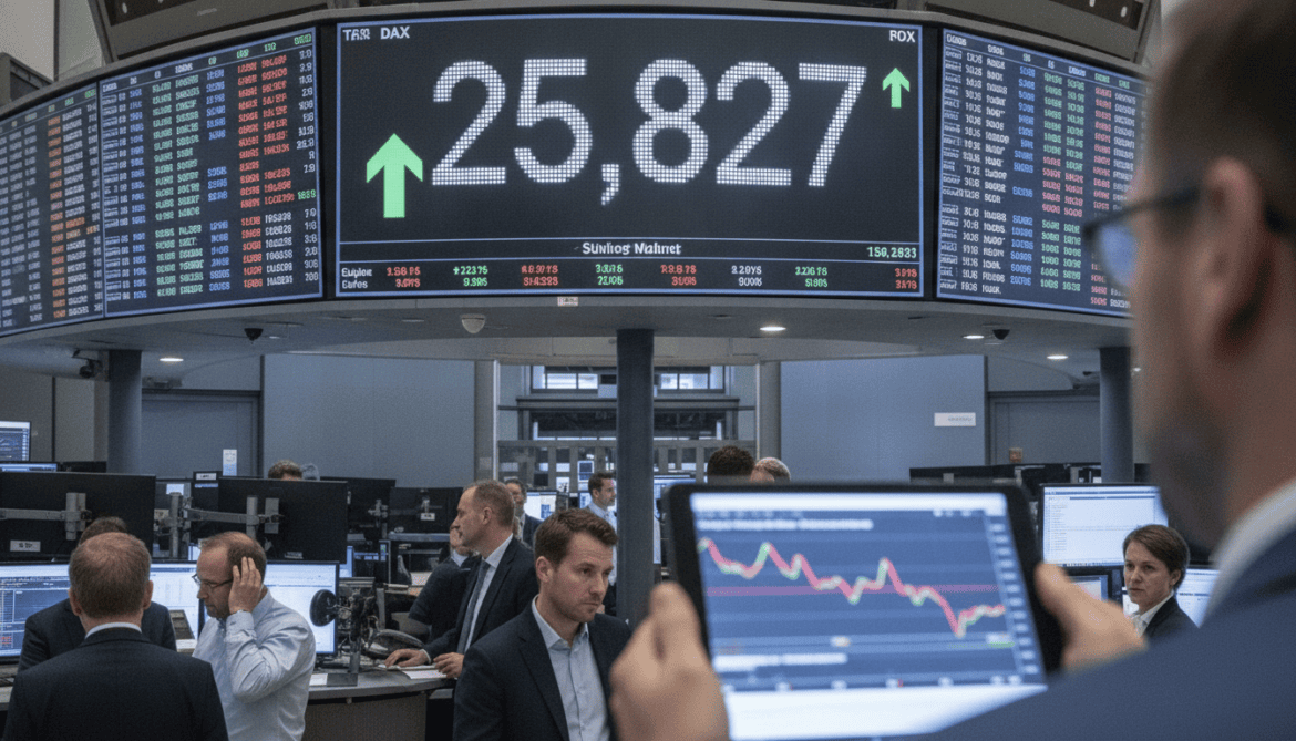 DAX hits record 25,827 but gains mask deeper market fragility
