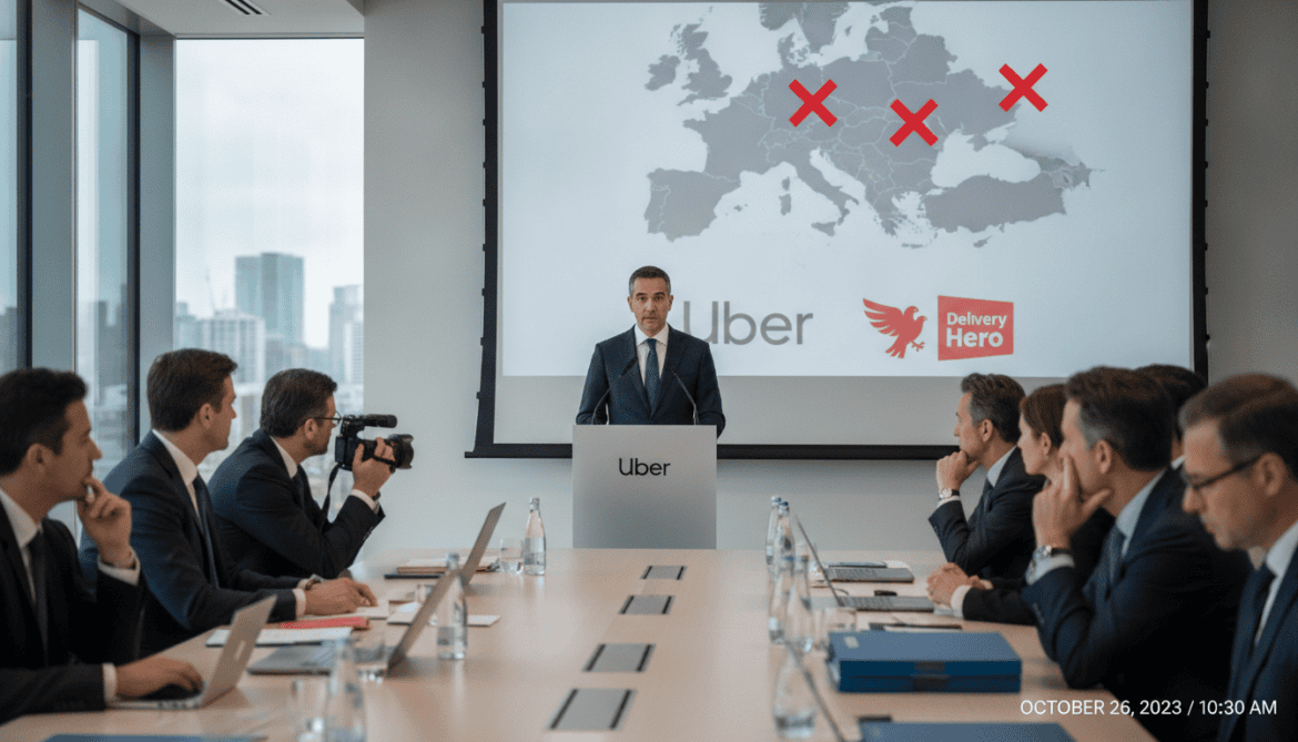 Uber pauses five 2026 European market launches amid Delivery Hero acquisition bid