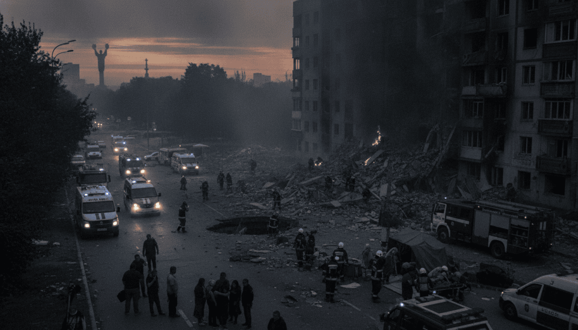 Kyiv struck by Russian missile and drone attack, 10 killed ahead of NATO summit