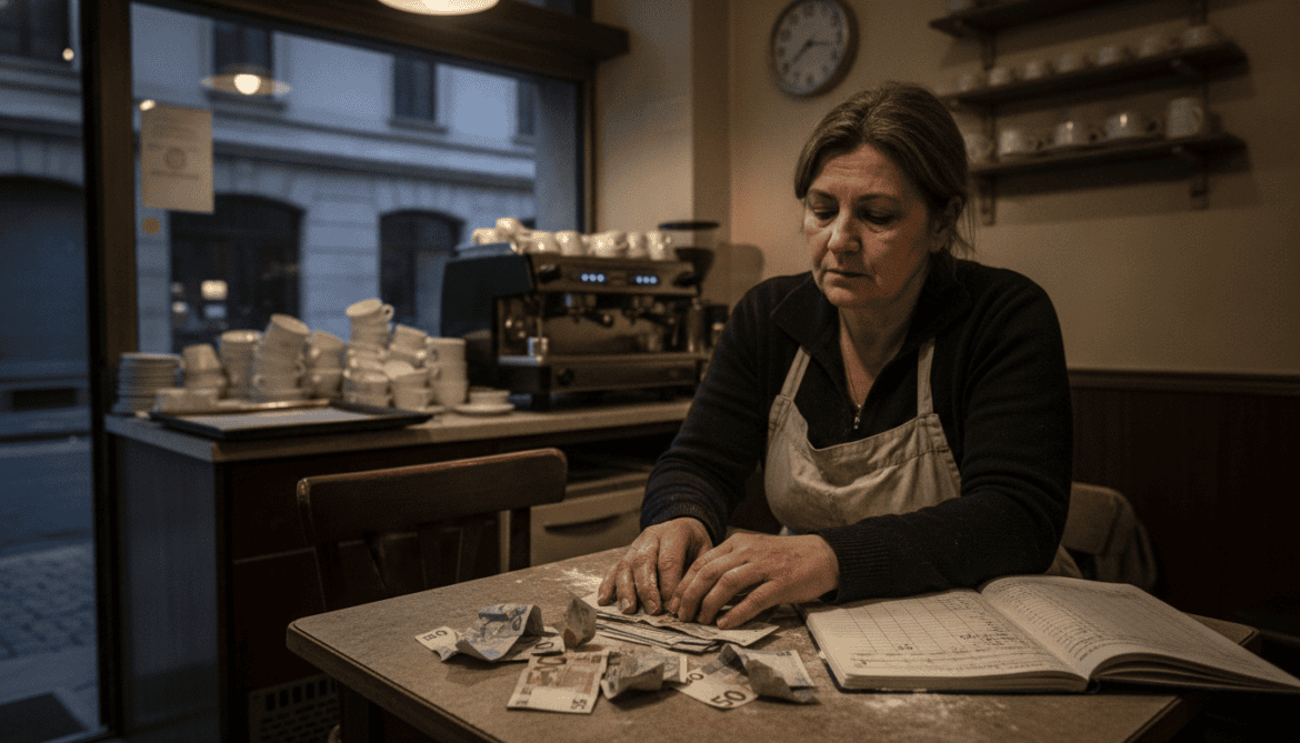 Cafe owner reveals €1,400 net income after 80-hour workweeks