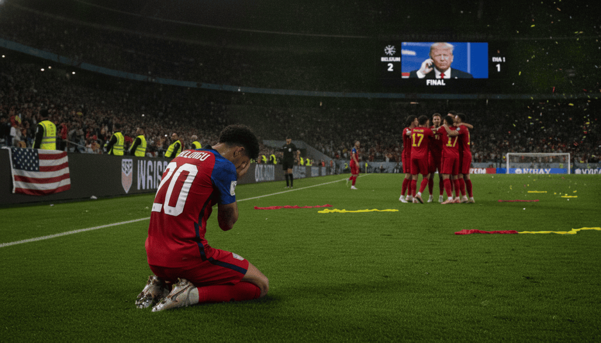 Balogun cleared after Trump call as USA eliminated by Belgium