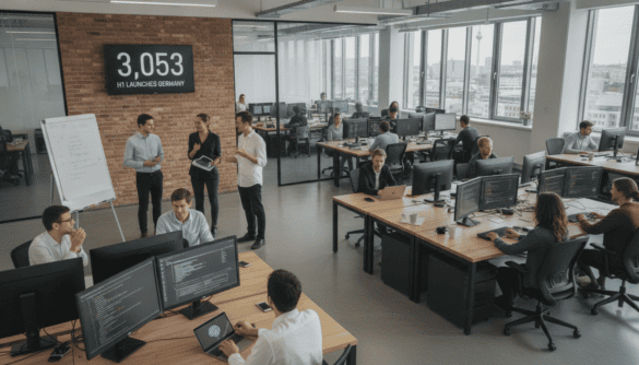 German Start-ups Surge to Record 3,053 H1 Launches as AI Fuels Growth