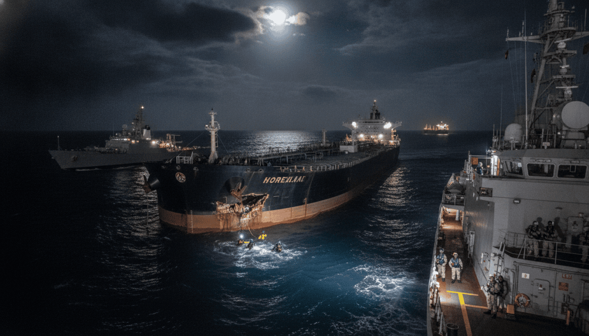 Strait of Hormuz diversions prompt severe threat alert after tanker damage