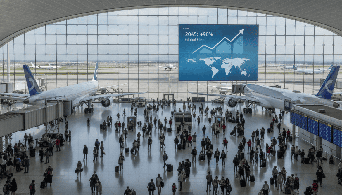 Airbus forecasts global passenger fleet to nearly double by 2045