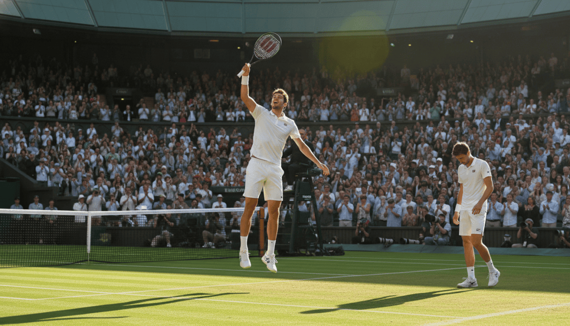 Alexander Zverev reaches Wimbledon semifinal with straight-sets win over Fritz