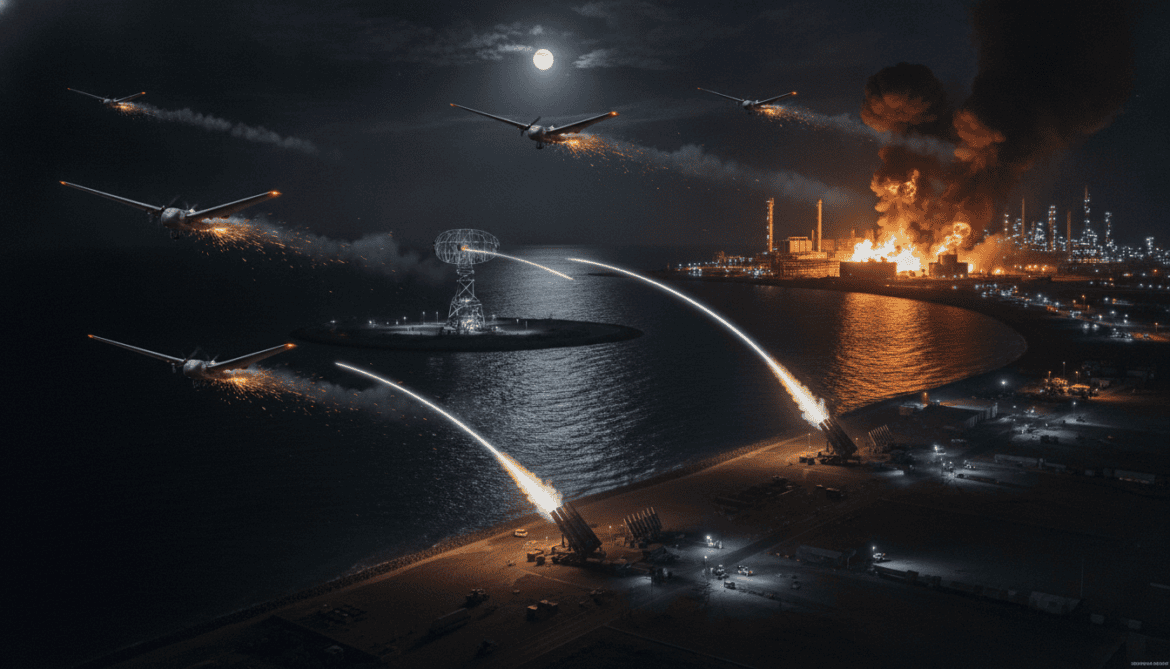 Iran launches kamikaze drone attacks targeting Kuwait Patriot, Qatar radar, Bahrain fuel