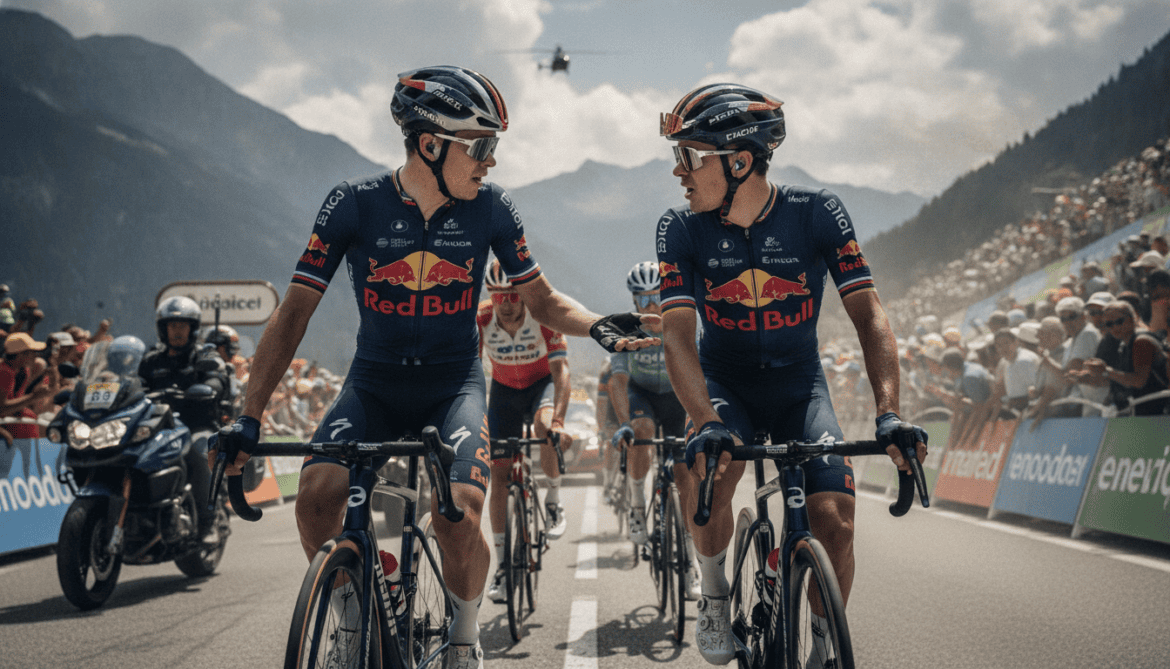 Tour de France: Evenepoel and Lipowitz clash on Red Bull team