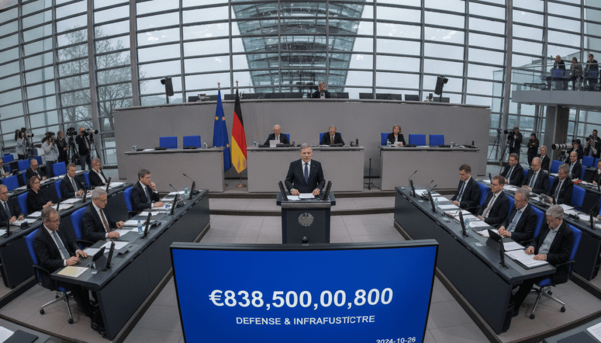 Germany plans to borrow 838.5 billion euros for defense and infrastructure