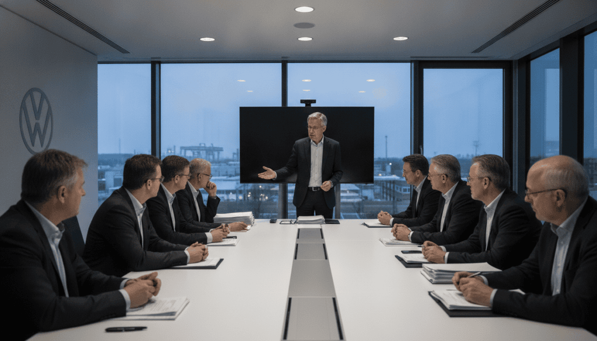 Volkswagen faces trust crisis as CEO briefs management on mass layoffs