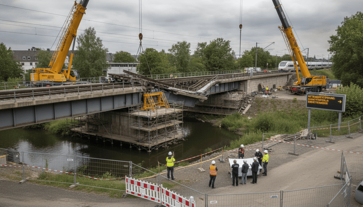 Deutsche Bahn limits traffic on Hagen–Wuppertal–Cologne line after Opladen bridge damage