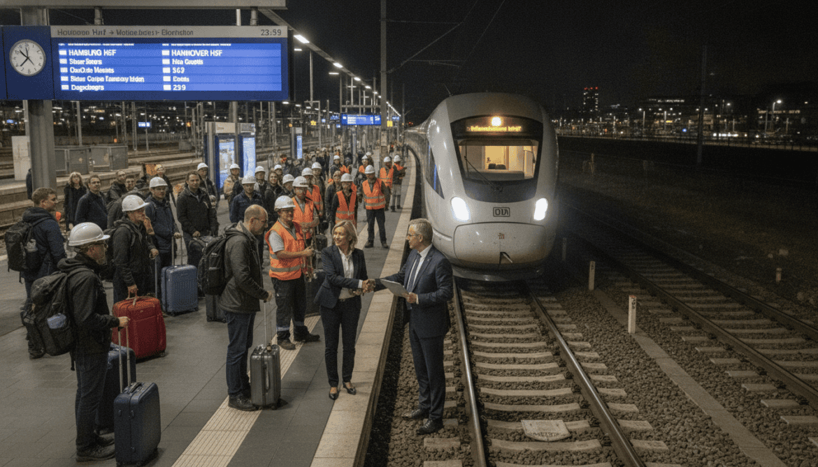 Deutsche Bahn set to reopen Hamburg–Hannover line tonight after upgrades