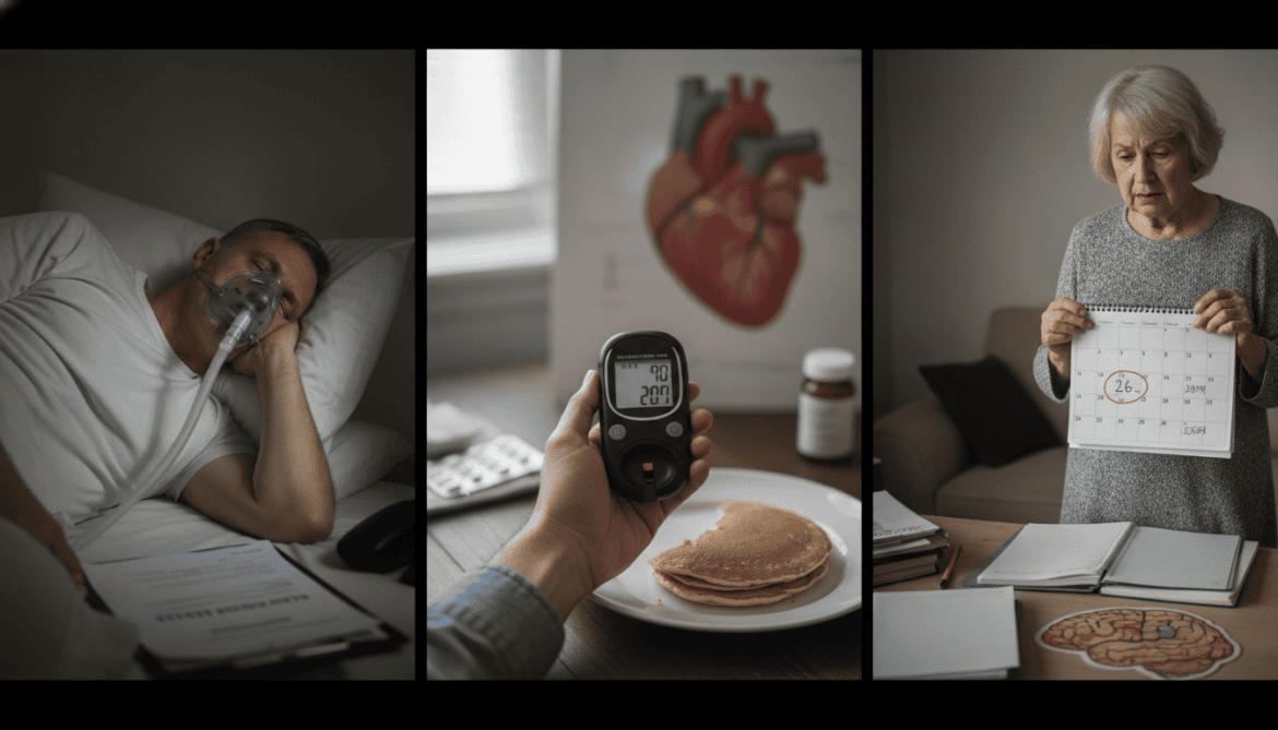 Obstructive sleep apnea increases risk of heart disease, diabetes and dementia