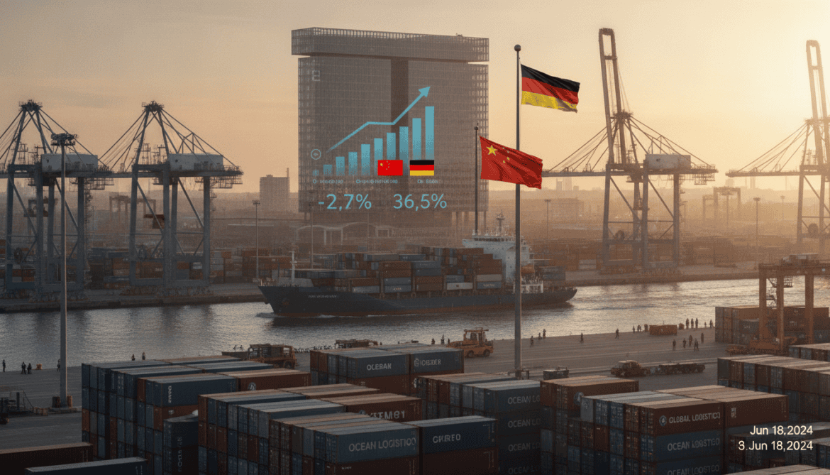 China exports to Germany surge 19% in first half, widening trade deficit
