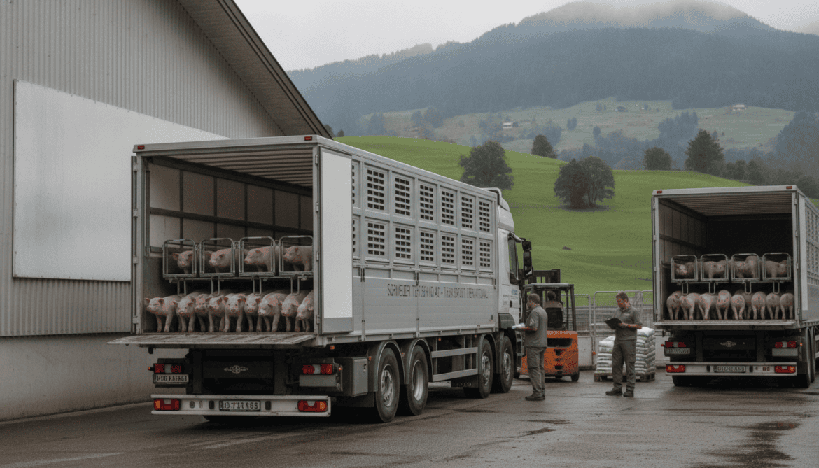 Swiss pig overproduction sends 900 piglets weekly to Germany for slaughter