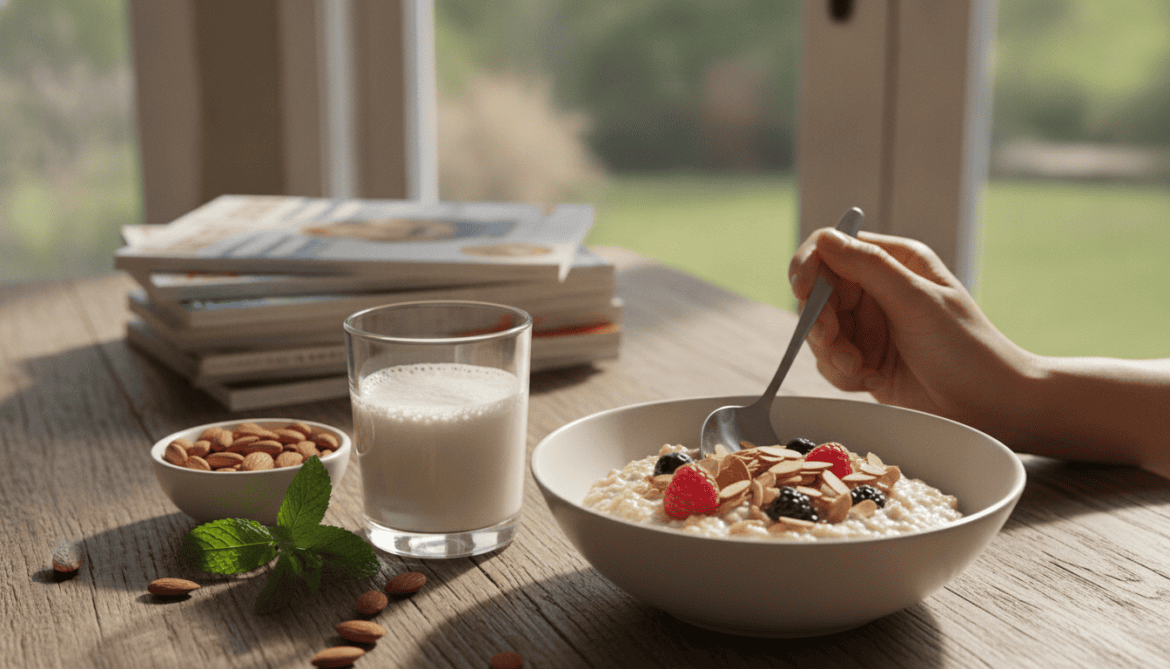 Oats and almonds deliver balanced nutrition for heart health and lasting energy