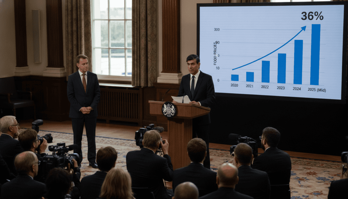 Food prices climb 36% from 2020 to mid-2025, government reveals