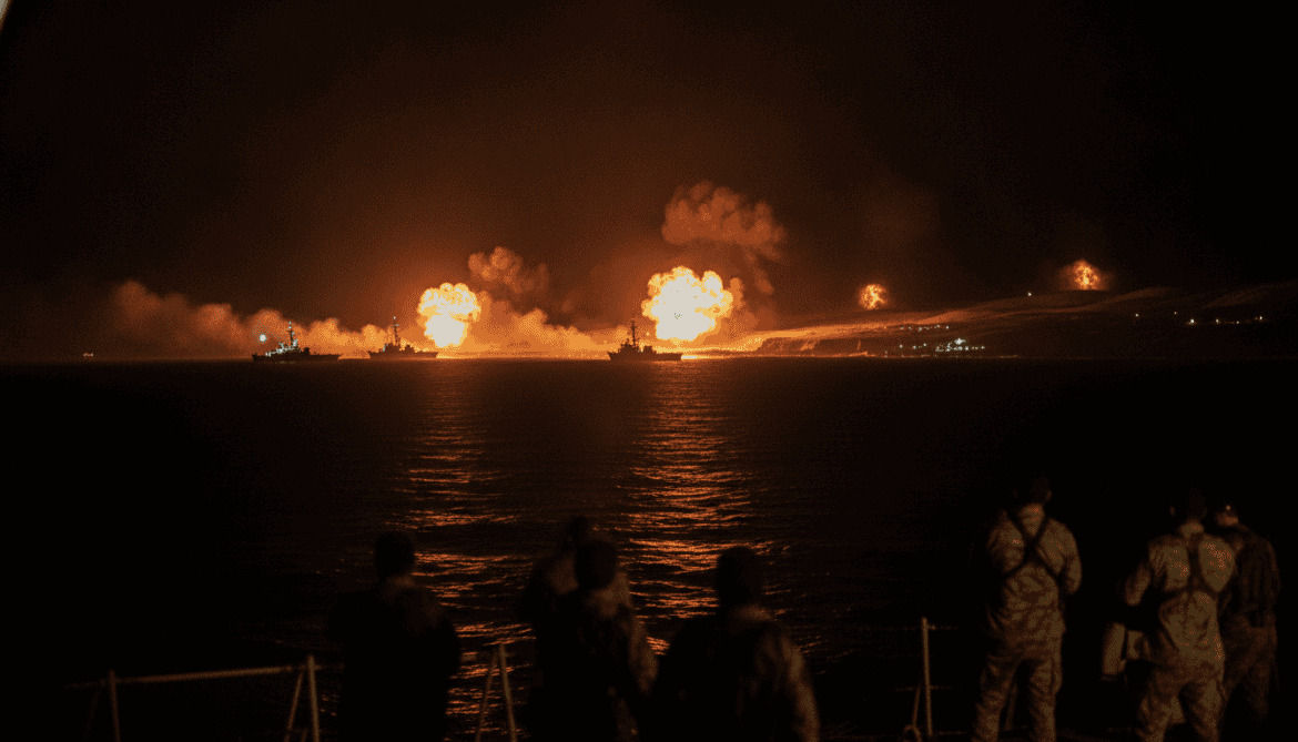 US launches strikes on Iran's southern coast and Strait of Hormuz
