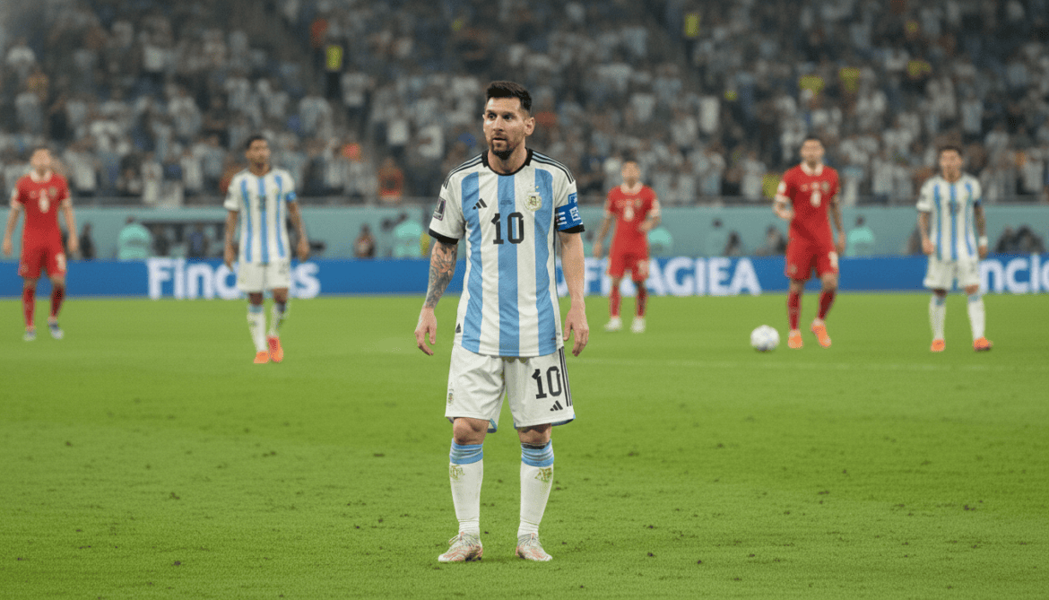 Lionel Messi lingers for 85 seconds after kickoff against Austria in Dallas