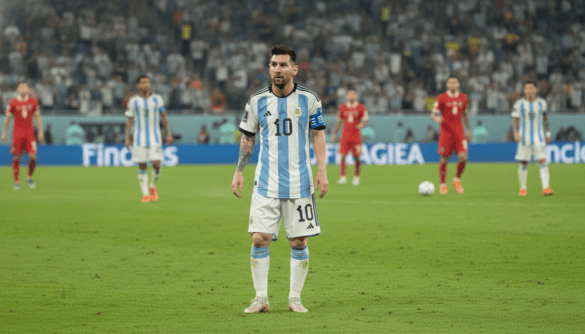 Lionel Messi lingers for 85 seconds after kickoff against Austria in Dallas