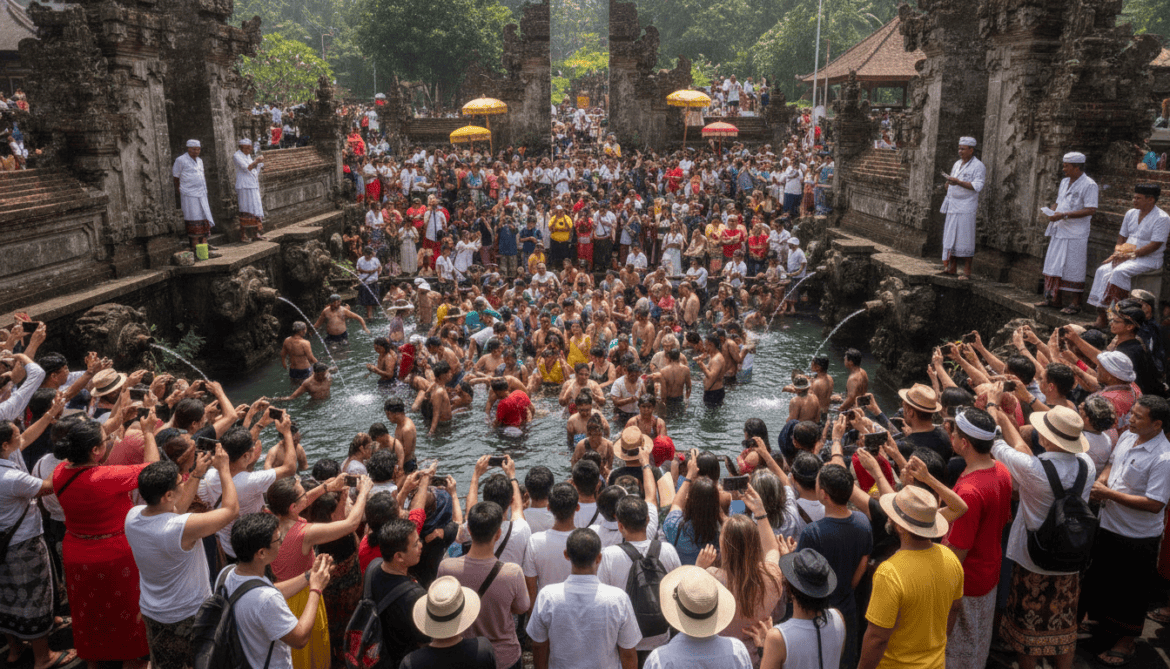 Balinese Melukat ceremonies face overtourism threat as summer pilgrims surge
