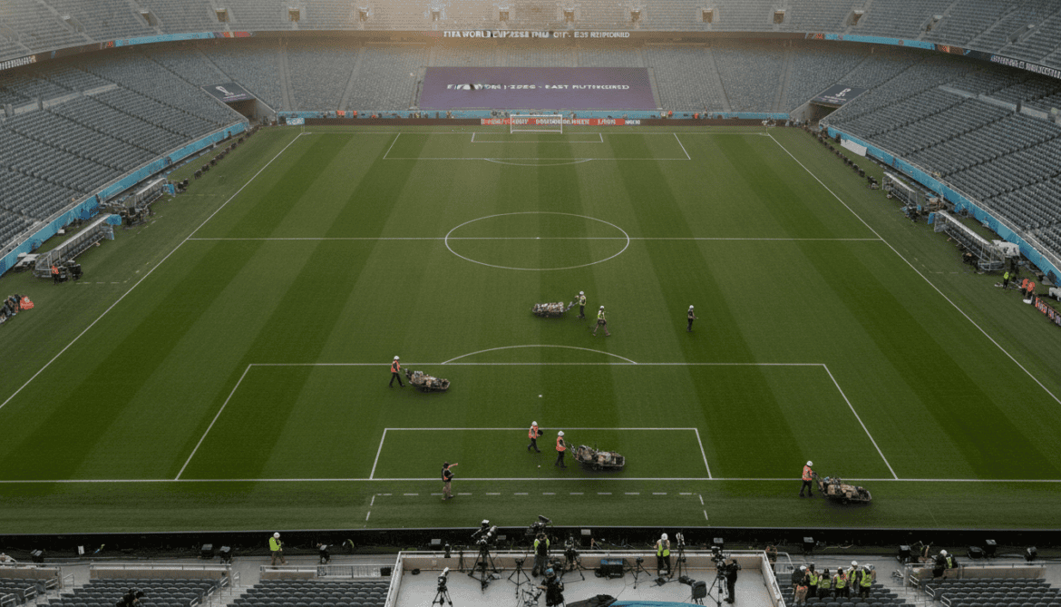 FIFA declares East Rutherford pitch 95 percent ready for World Cup final
