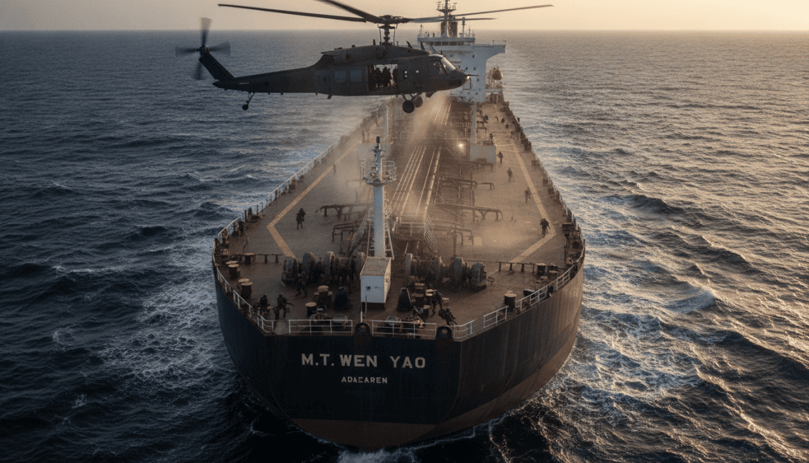 US Marines Release Video Boarding M/T Wen Yao in Gulf of Oman