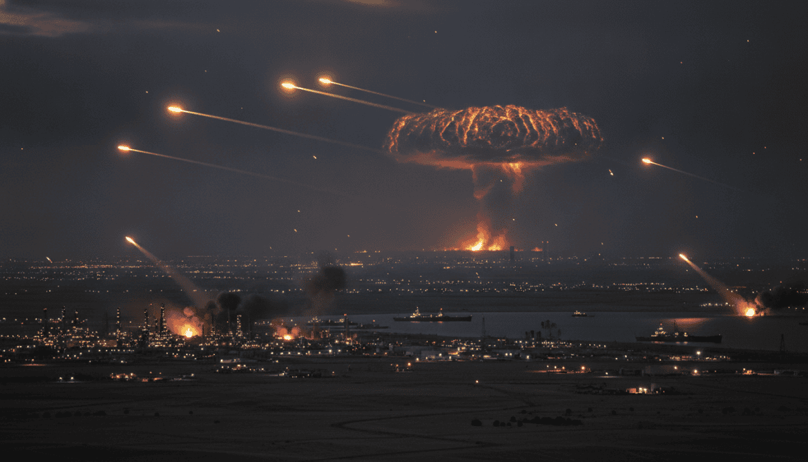 Iran launches missile strikes at US targets across Gulf states and Syria
