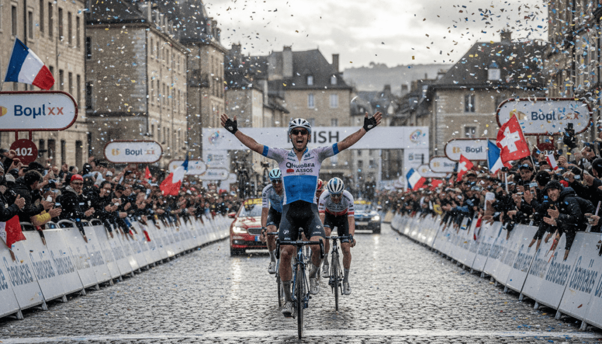 Mauro Schmid claims first Tour de France victory on longest stage