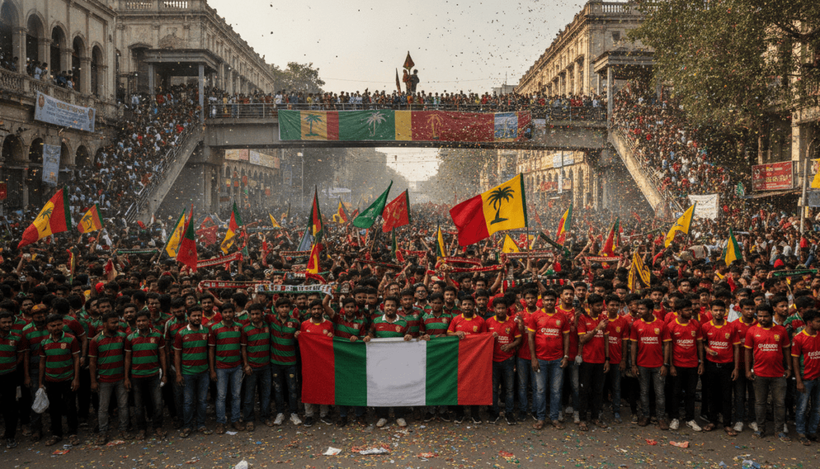 Kolkata football rivalry between Mohun Bagan and East Bengal shapes city culture