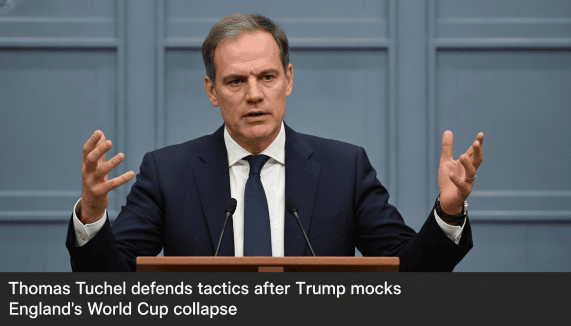 Thomas Tuchel defends tactics after Trump mocks England's World Cup collapse