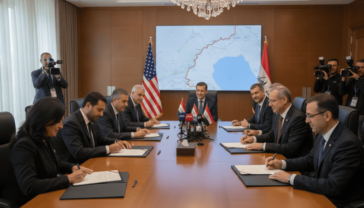 Iraq signs deals with US firms to rebuild Iraq‑Syria oil pipeline