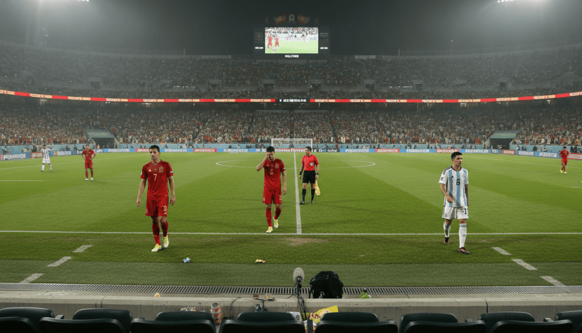 Spain-Argentina World Cup final remains goalless at halftime in New Jersey